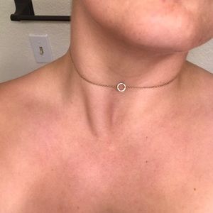 Gold O Ring Choker